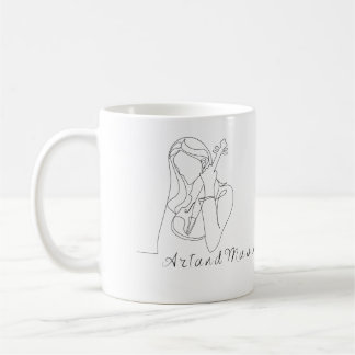 Taza Llamativa de música y arte. Koffiemok