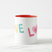 Taza Love letra de corazón Mok (Midden)