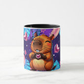 taza magica con motivo capybara mok (Midden)