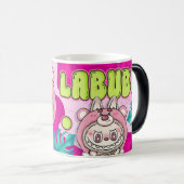 taza magica con motivo labubu magische mok (Voorkant rechts)