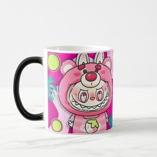 taza magica con motivo labubu magische mok (Links)