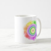 Taza mandala de colores koffiemok (Voorkant rechts)