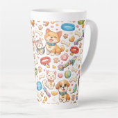 Taza mascota adorable latte mok (Rechterhoek)