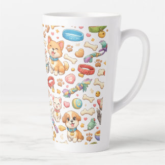 Taza mascota adorable latte mok
