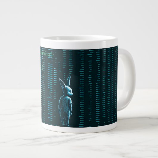 Taza matrix hacker computers programmer 3 grote koffiekop (Voorkant rechts)