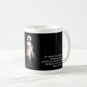 Taza mensaje de Jesus misericordioso Koffiemok (Voorkant rechts)