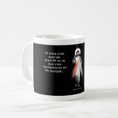 Taza mensaje de Jesus misericordioso Koffiemok (Voorkant links)