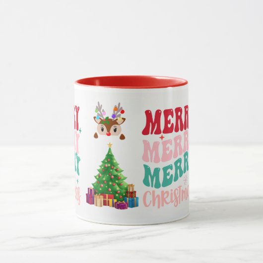 Taza Merry Christmas, Feliz Navidad  Mok (Midden)
