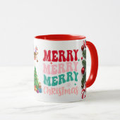 Taza Merry Christmas, Feliz Navidad  Mok (Voorkant rechts)