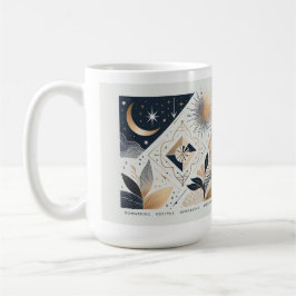 Taza minimalista con ilustración exclusiva. koffiemok