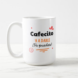 Taza motivacional Cafecito y a darle | Mug Koffiemok