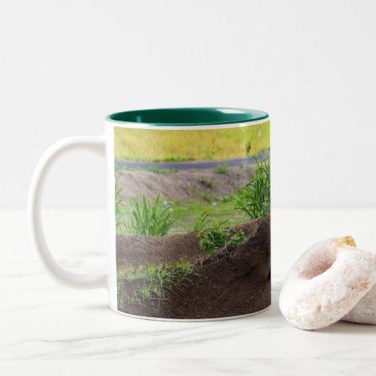 taza MudMxx Tweekleurige Koffiemok (Met donut)