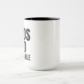 Taza mug with a religious phrase mok (Midden)
