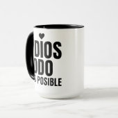 Taza mug with a religious phrase mok (Voorkant links)