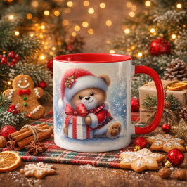 Taza navideña con un adorable osito Taza Mok