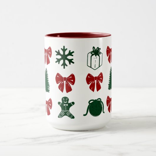 Taza navideña y coquette mok (Midden)