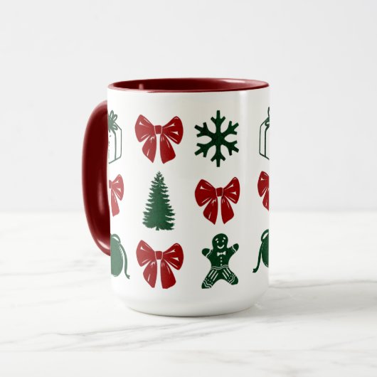 Taza navideña y coquette mok (Voorkant links)