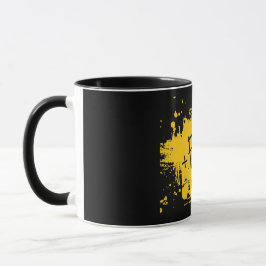 Taza Negra con logo de +Flow Mok
