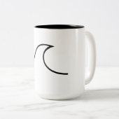 Taza ola tweekleurige koffiemok (Voorkant rechts)