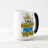 Taza para año nuevo con búho lindo magische mok (Voorkant rechts)