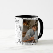 Taza para café personalizada con foto de pareja mok (Voorkant rechts)