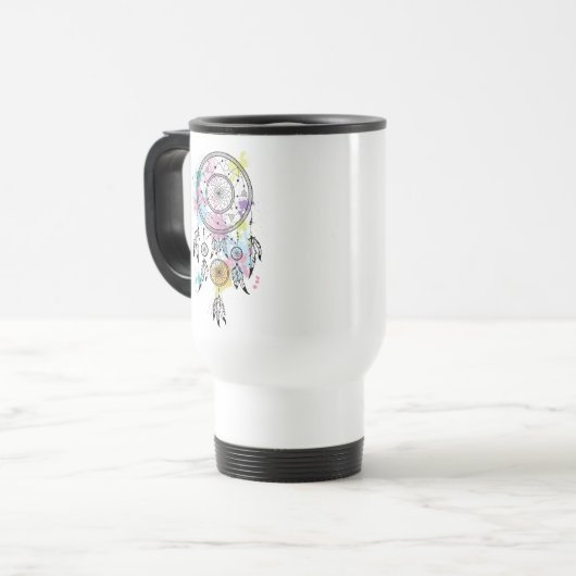 Taza para llevar atrapasueños reisbeker (Voorkant links)