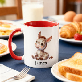 Taza para niños con diseño de adorable animalito mok