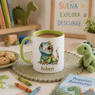 Taza para niños personalizada con diseño de animal mok
