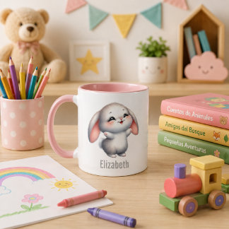 Taza para niños personalizada con diseño de animal mok