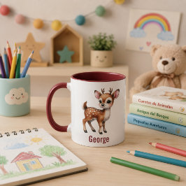 Taza para niños personalizada con diseño de animal mok