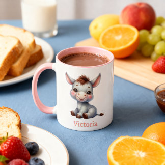 Taza para niños personalizada con diseño de animal mok