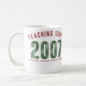 Taza para profesor | Teaching since 2007 Koffiemok (Links)