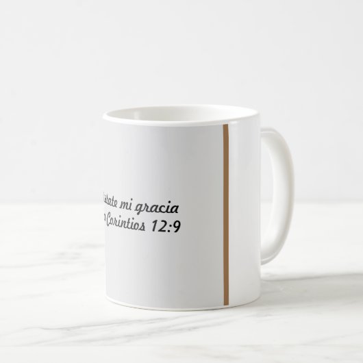 Taza para tomar café con texto bíblico  koffiemok (Voorkant rechts)