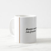 Taza para tomar café con texto bíblico  koffiemok (Voorkant links)