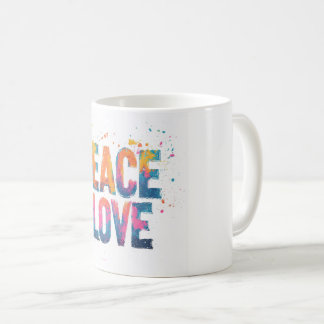 Taza Peace and Love Koffiemok