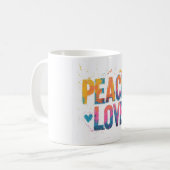 Taza Peace and Love Koffiemok (Voorkant links)