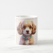 Taza Perrete Adorable Blanco y Marrón – Amor perru Koffiemok (Center)