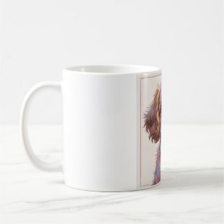 Taza Perrete Adorable Blanco y Marrón – Amor perru Koffiemok