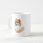 Taza perro pomerania koffiemok (Voorkant links)