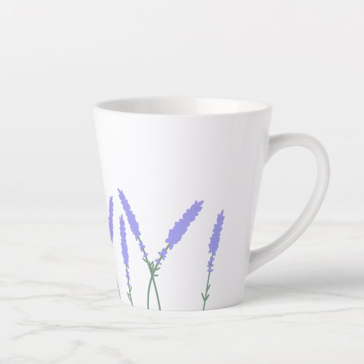 Taza personalizable con lavandas latte mok (Rechts)