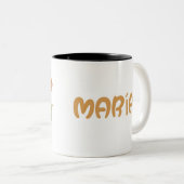 Taza personalizada con bonita flor romantica tweekleurige koffiemok (Voorkant rechts)