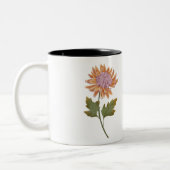 Taza personalizada con bonita flor romantica tweekleurige koffiemok (Links)