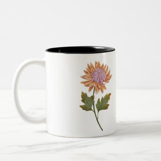 Taza personalizada con bonita flor romantica tweekleurige koffiemok (Links)