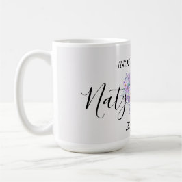 Taza Personalizada de Boda en Tonos Lilas Koffiemok