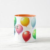 Taza personalizada “Happy Birthday” con globos Mok (Midden)