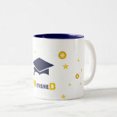 Taza Phd. Tweekleurige Koffiemok (Voorkant rechts)