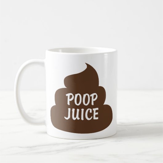 Taza Poop Juice Koffiemok (Links)