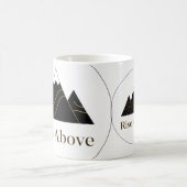 Taza Premium ‘Rise Above’ – Minimalista, Elegante  Koffiemok (Center)