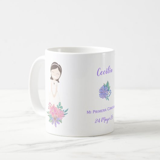 Taza Primera Comunión CECILIA Koffiemok (Voorkant links)