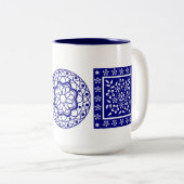 taza Puebla1 Tweekleurige Koffiemok (Voorkant rechts)